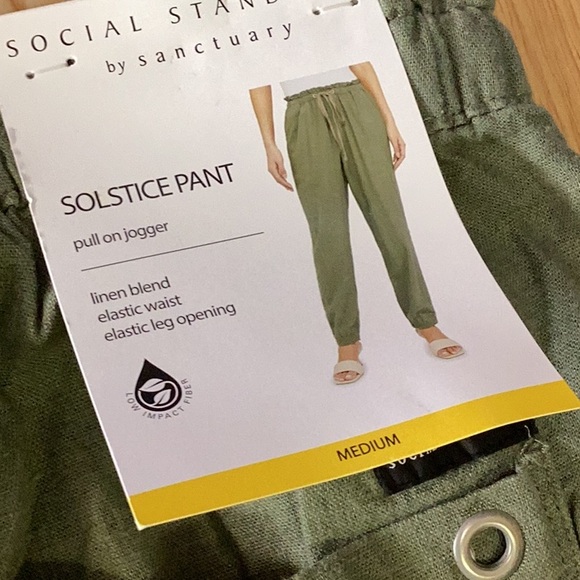 Social Standard by Sanctuary Ladies Solstice Pant - lichen green - new - Picture 5 of 6